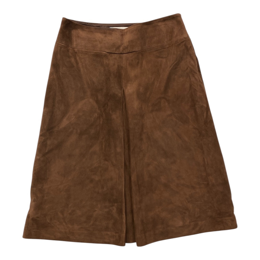 Skirt Midi By Nordstrom In Brown, Size:6