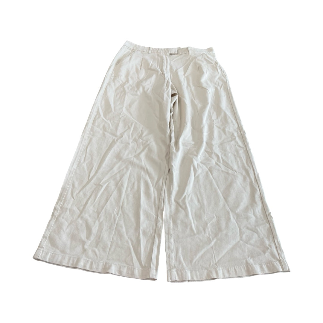 Pants Wide Leg By American Eagle In Cream, Size:16