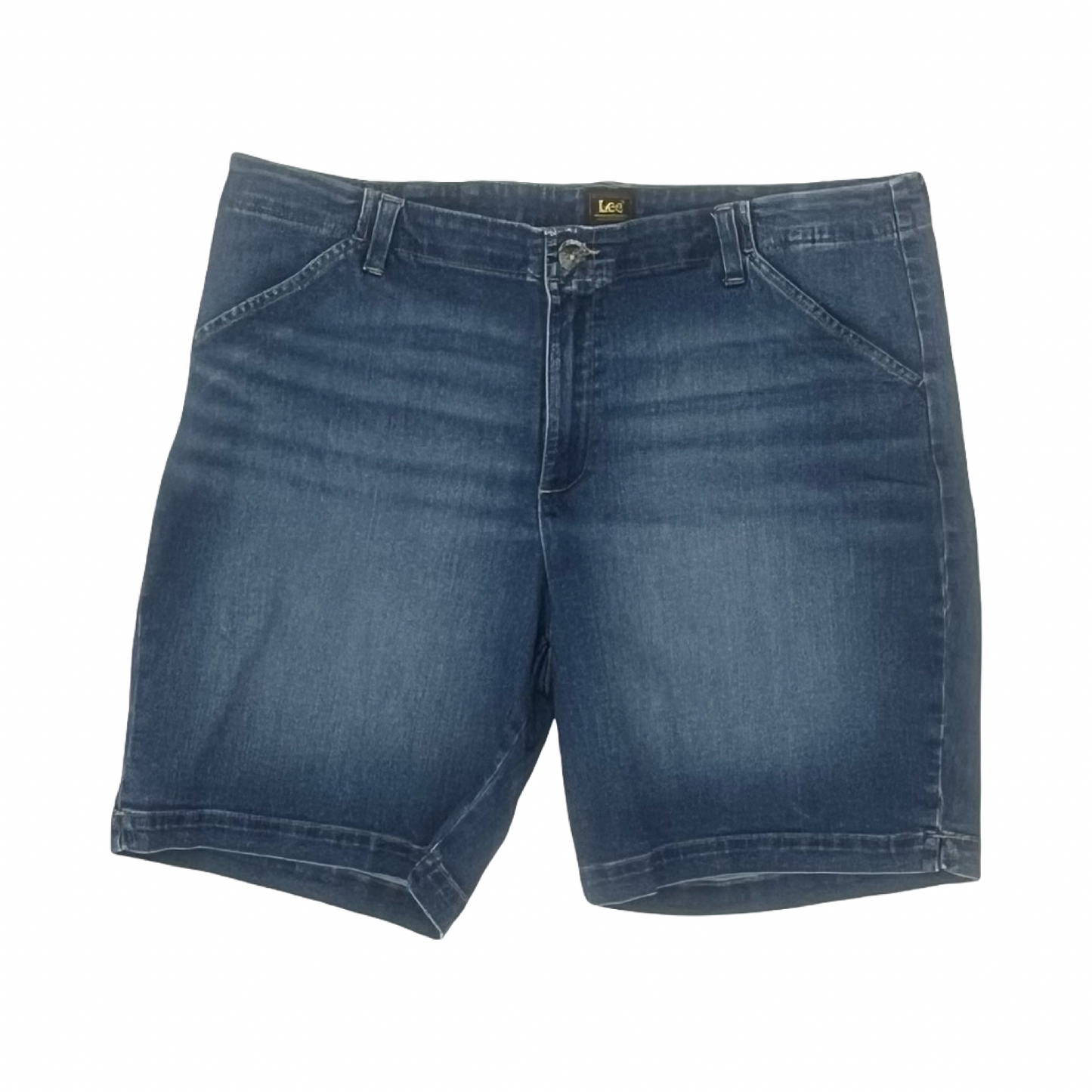 Shorts By Lee In Blue Denim, Size:20