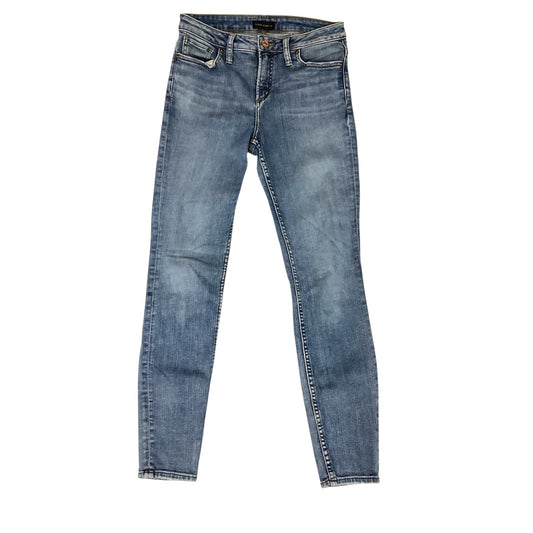 Jeans Skinny By Silver In Blue Denim, Size:4