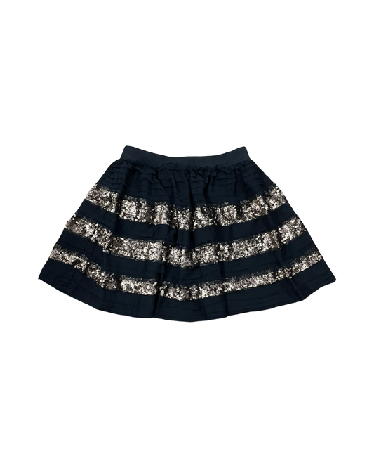 Skirt Mini & Short By Free People In Black & Gold, Size:S