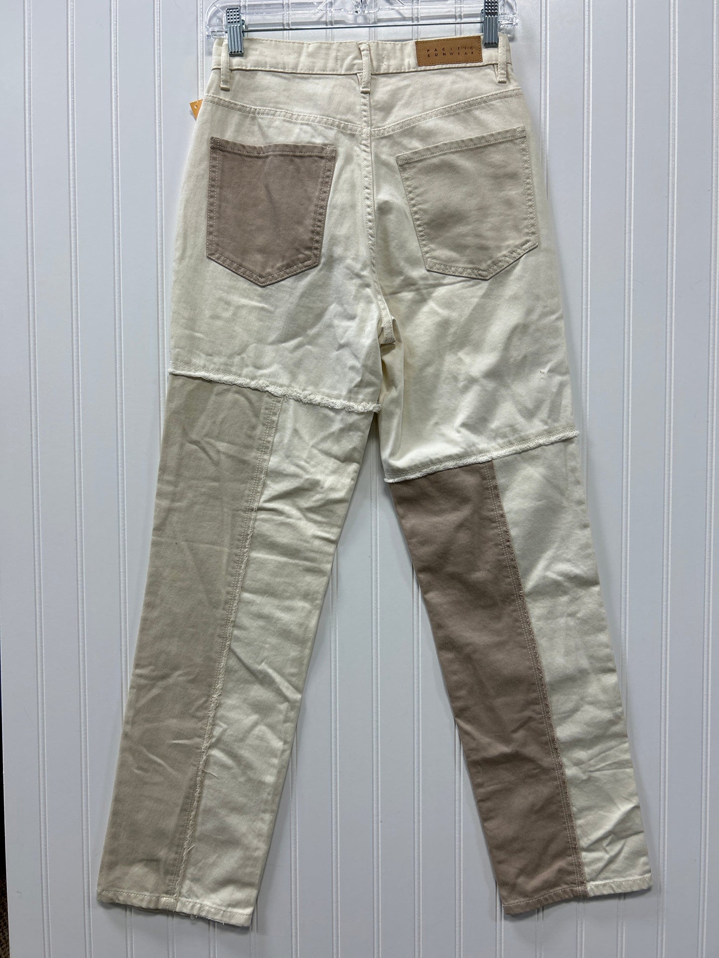 Jeans Straight By Pacsun In Cream Denim, Size:2