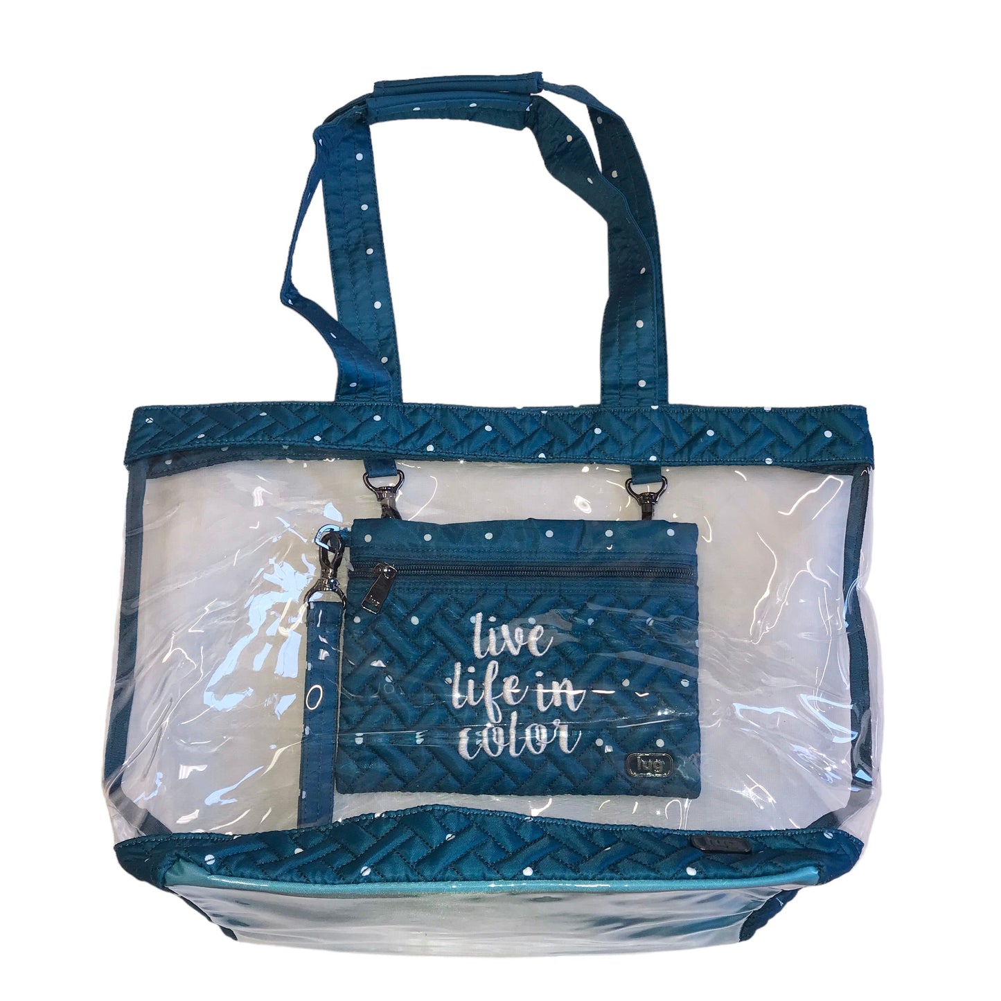 CLEAR HANDBAG by LUG Size:LARGE