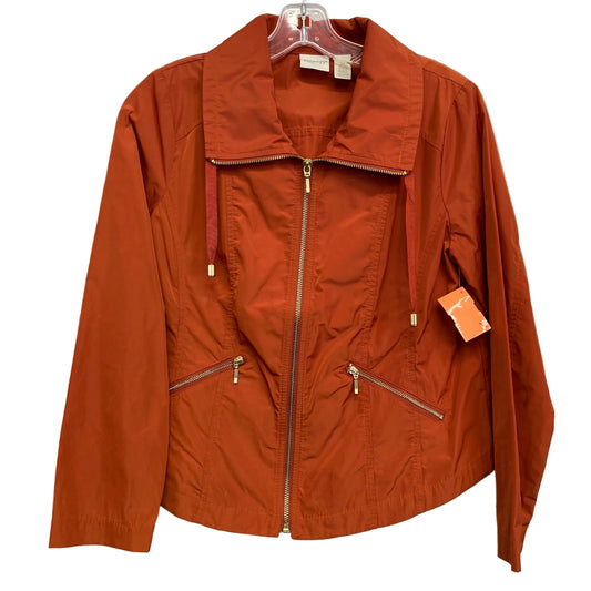 Jacket Windbreaker By Zenergy By Chicos In Orange, Size:Sp