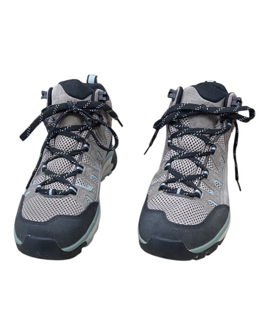 Boots Hiking By Clothes Mentor In Brown & Green, Size:9