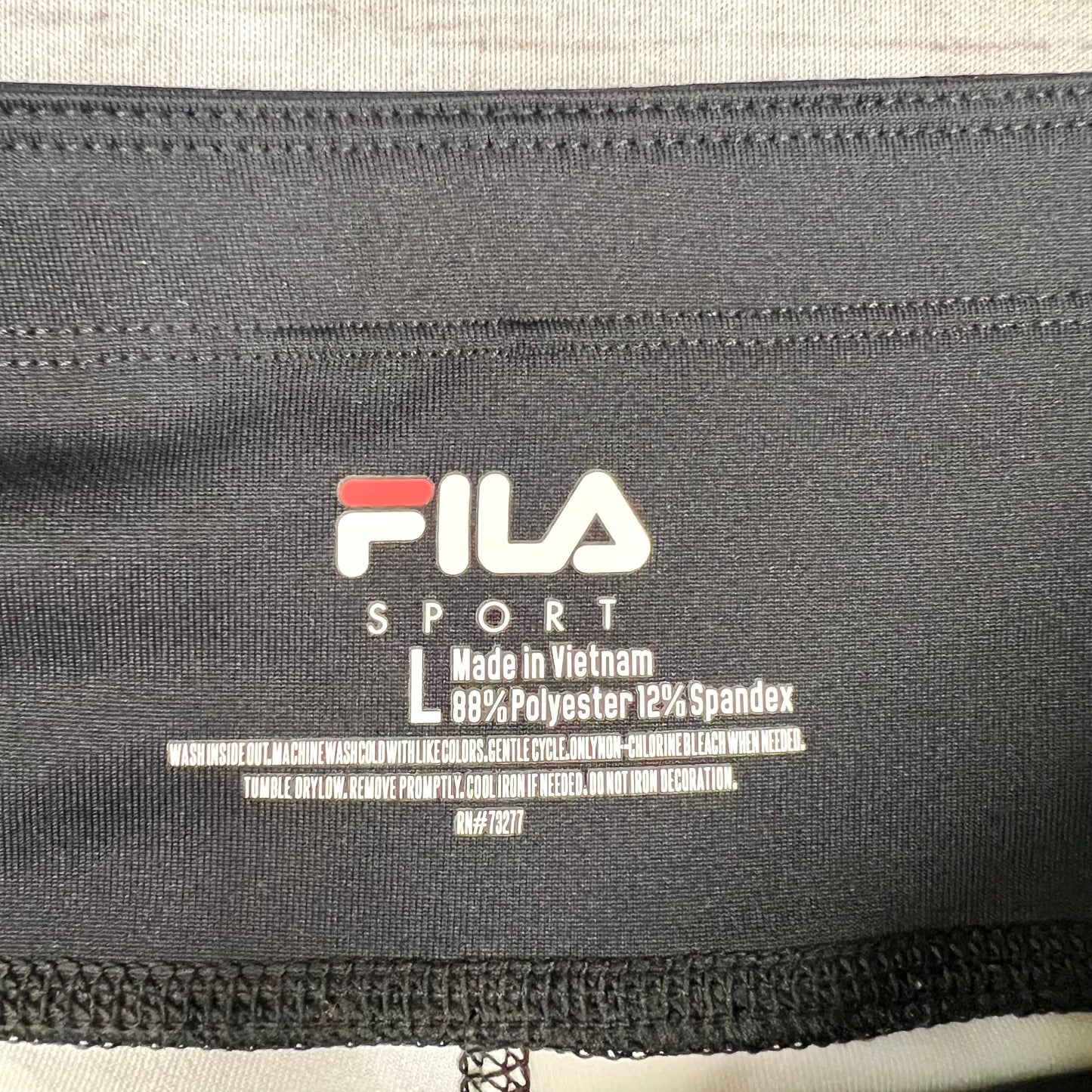 Athletic Leggings By Fila In Multi-colored, Size: L