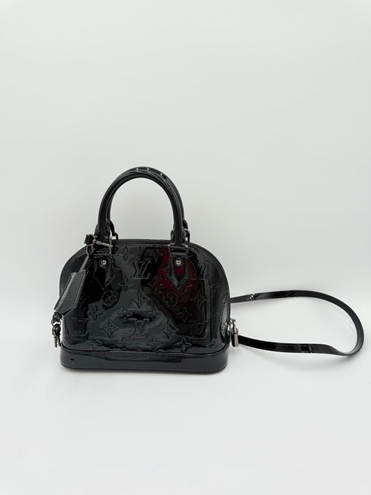 Handbag Luxury Designer By Louis Vuitton In Black, Size:Small