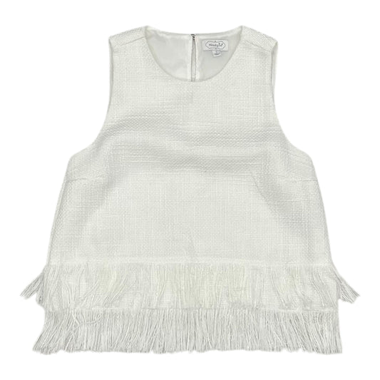 Top Sleeveless By Mudpie In White, Size:S