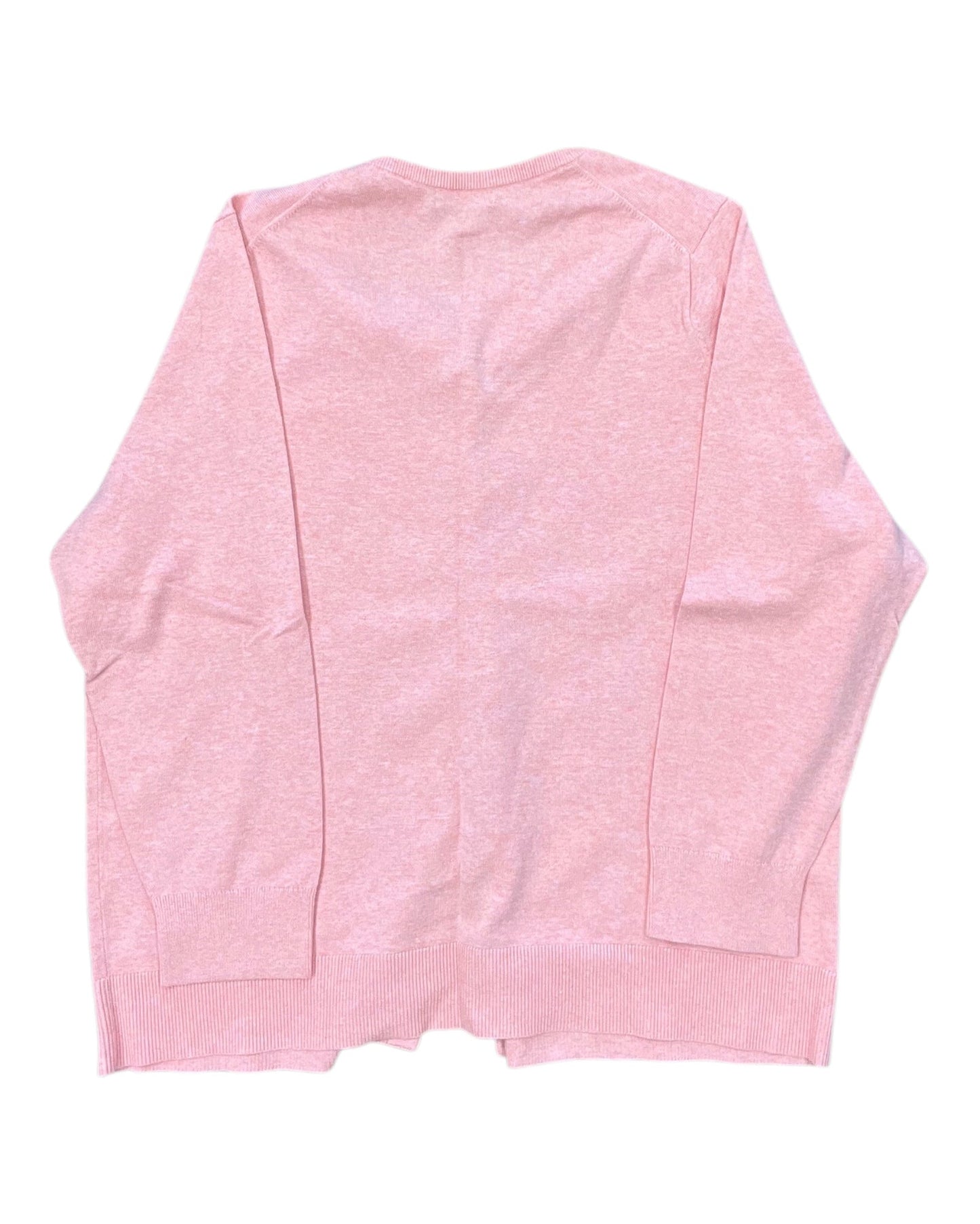 Cardigan By Lands End In Pink, Size:2X