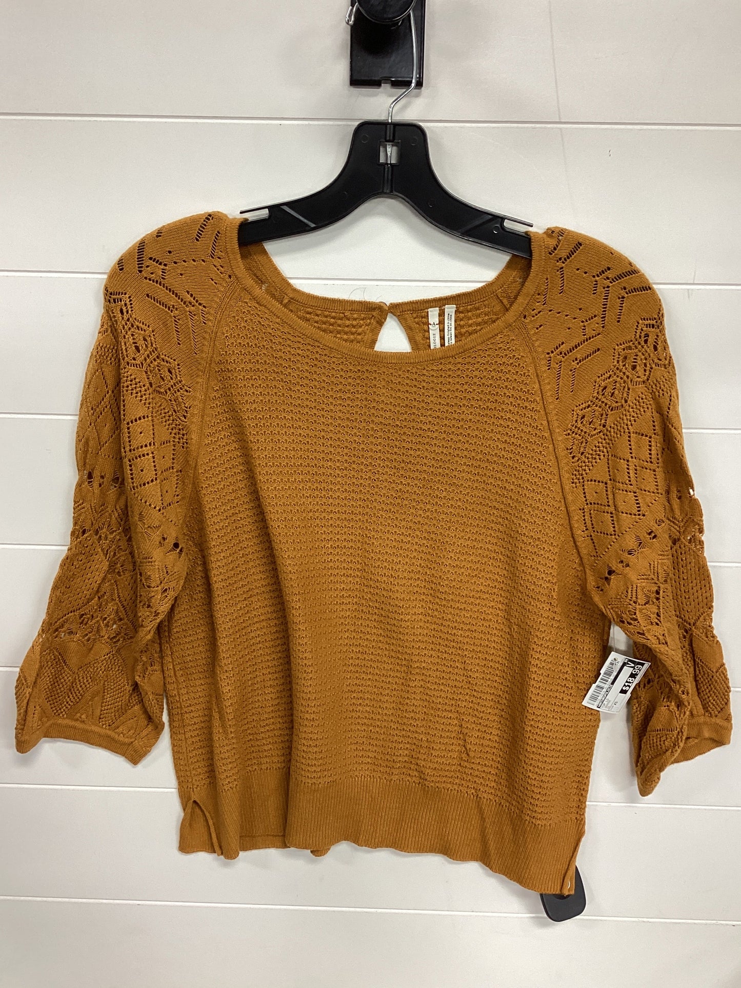 Top Ls By Anthropologie In Orange, Size:Xs
