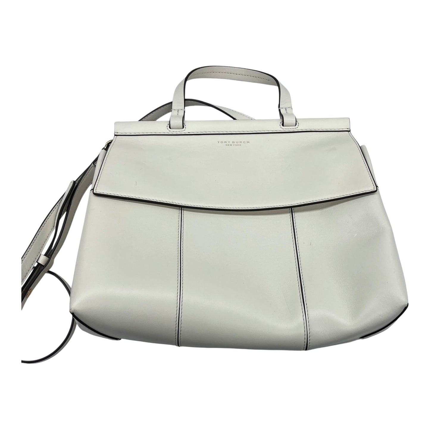 Crossbody Designer By Tory Burch In Cream, Size:Medium