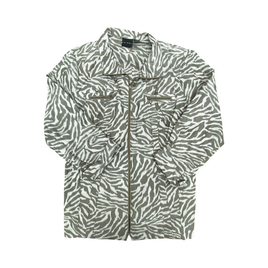Jacket Other By Tribal In Striped Pattern, Size:14