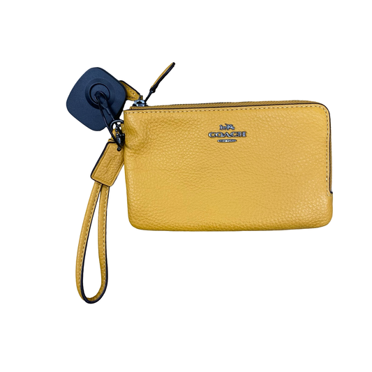 Wristlet Designer By Coach In Gold, Size:Small