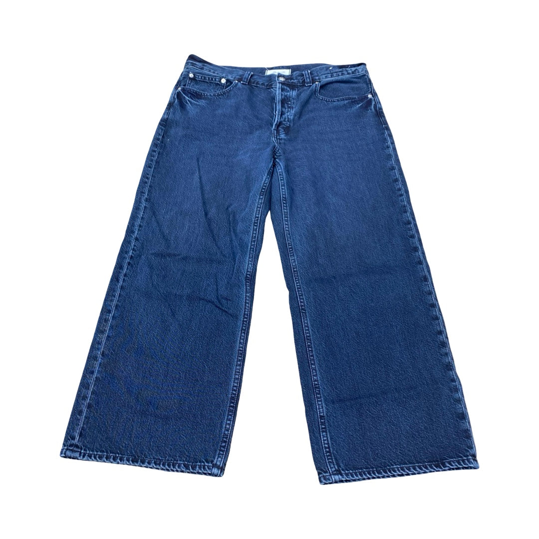 Jeans Wide Leg By Madewell In Blue Denim, Size:6P