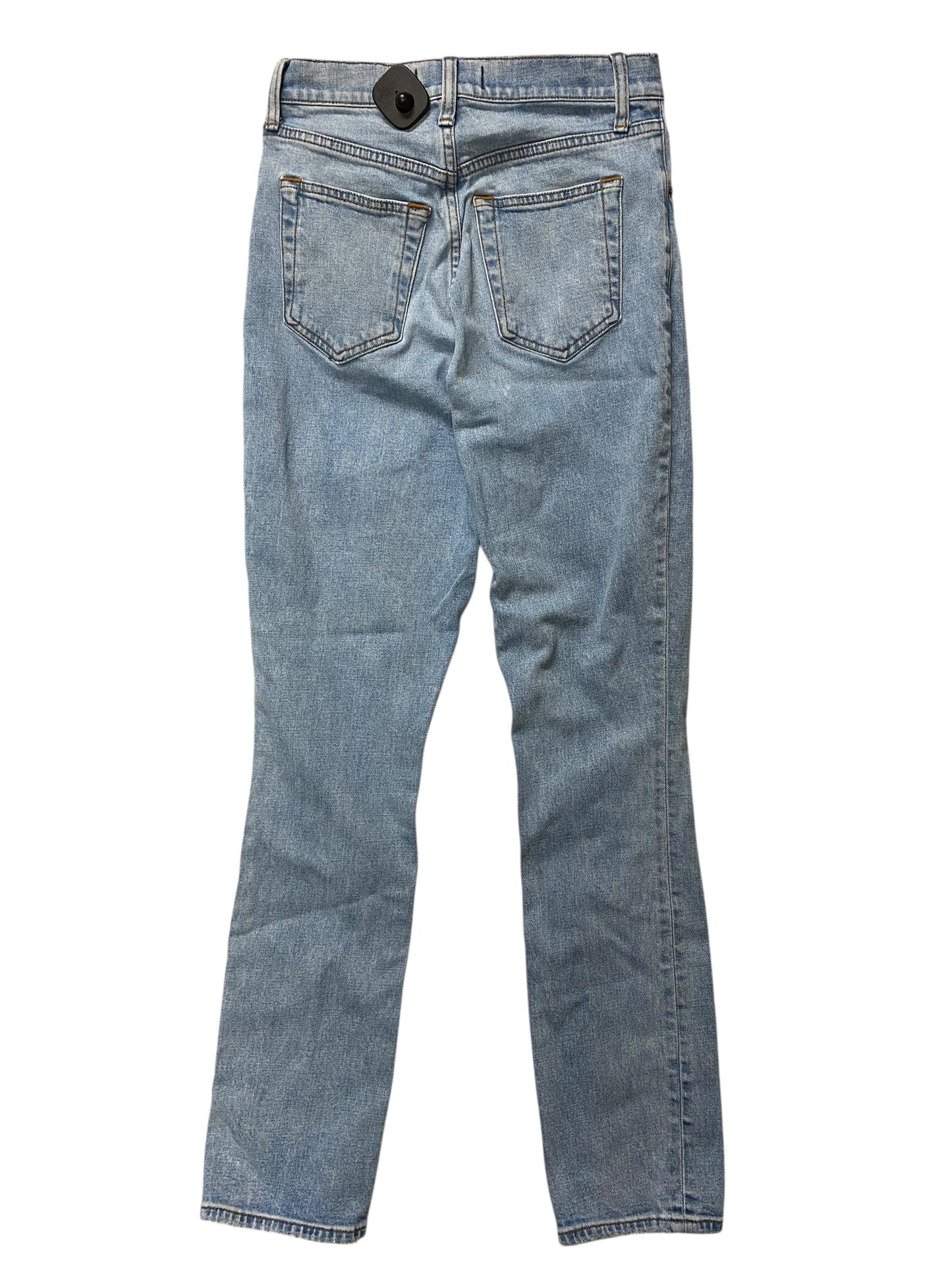 Jeans Straight By Abercrombie And Fitch In Blue Denim, Size:4