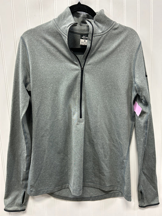 Athletic Top Ls Collar By Nike Apparel In Grey, Size:Xl