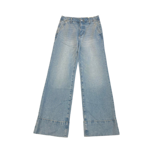 Jeans Wide Leg By Loft In Blue Denim, Size:0