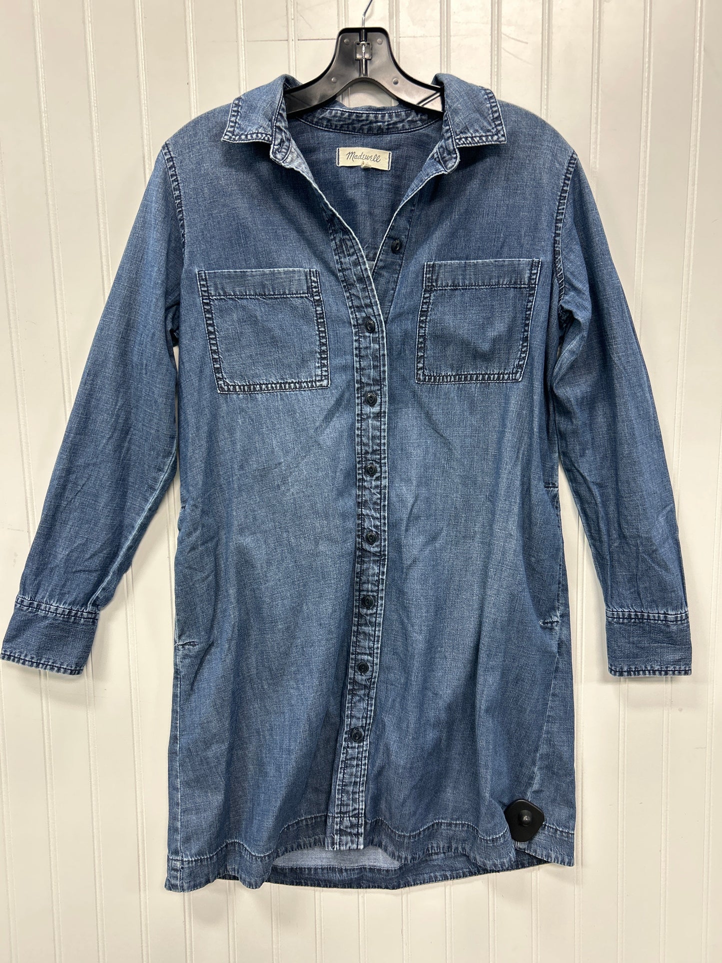 Dress Casual Midi By Madewell In Blue, Size:S