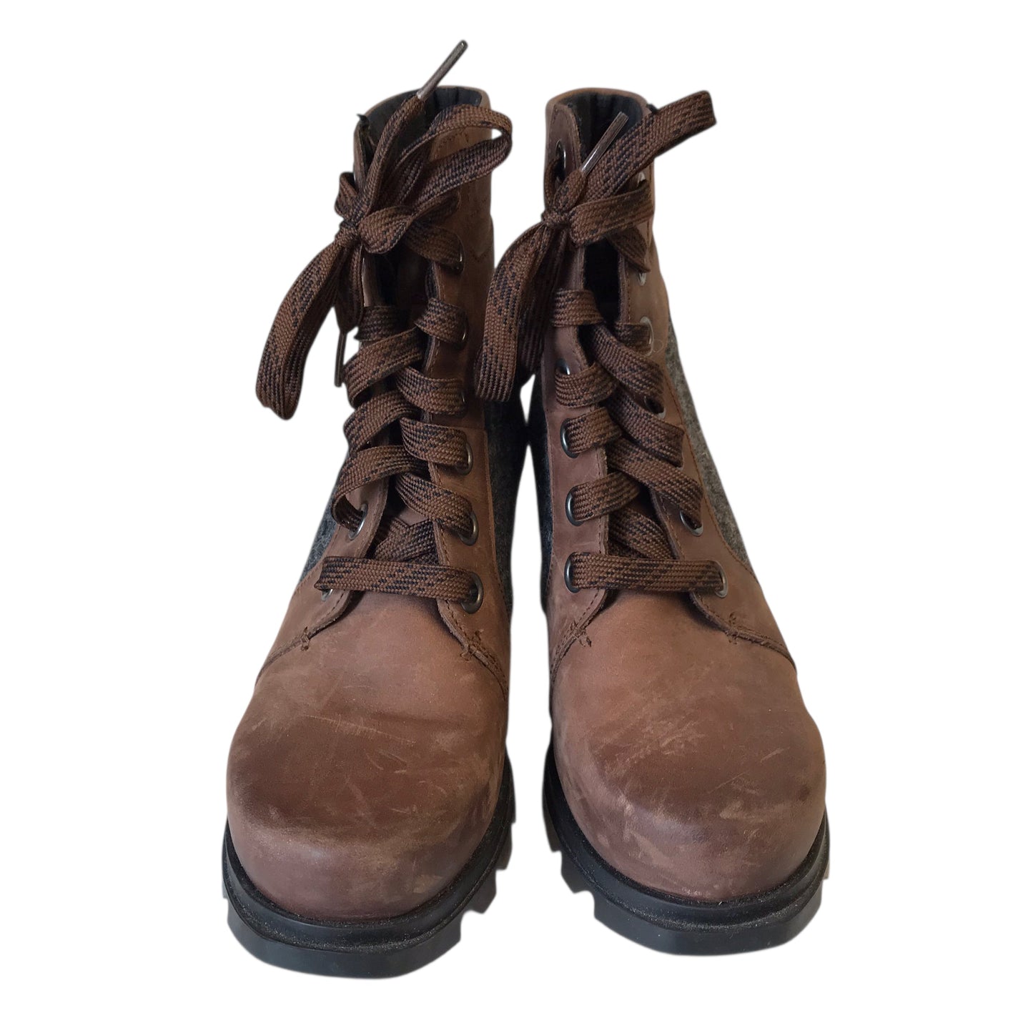 Boots Hiking By Sorel In Brown & Grey, Size:6.5