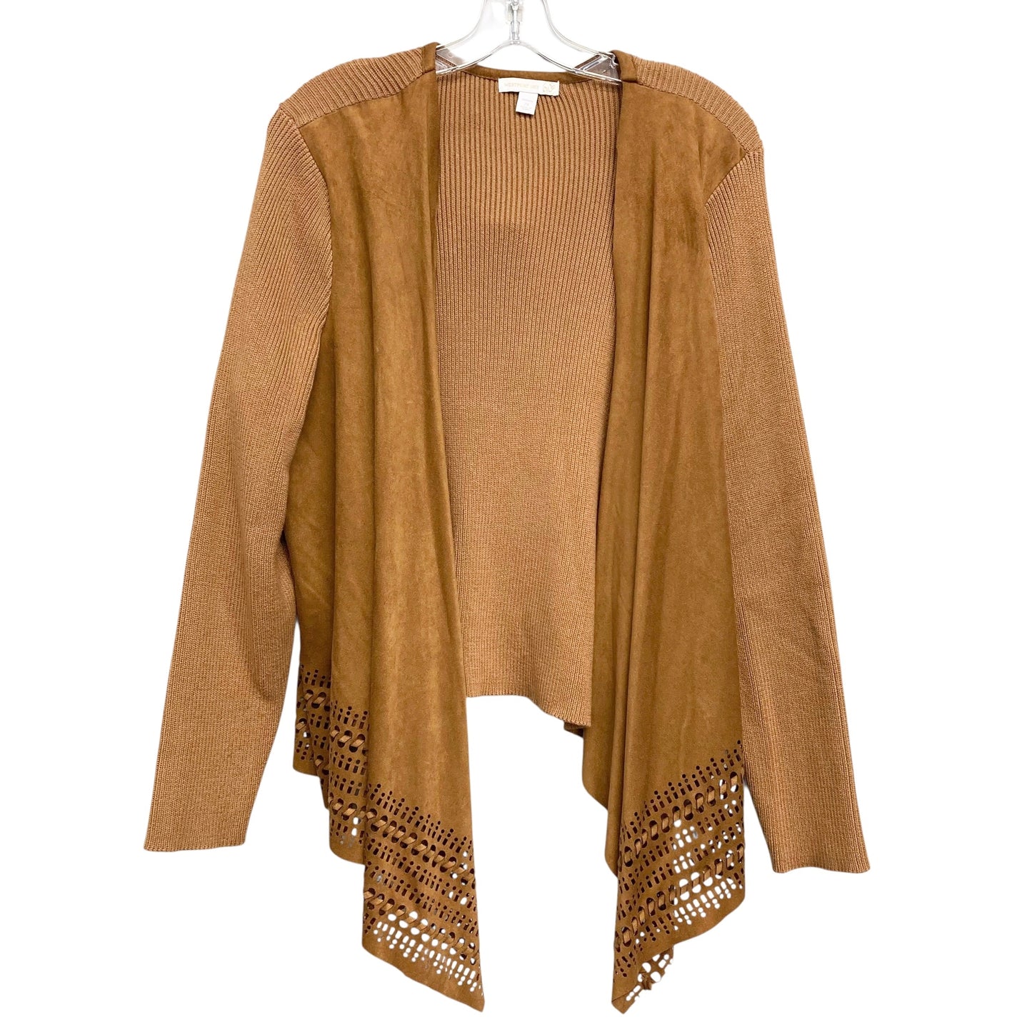 Sweater Cardigan By Westport In Brown, Size:2X