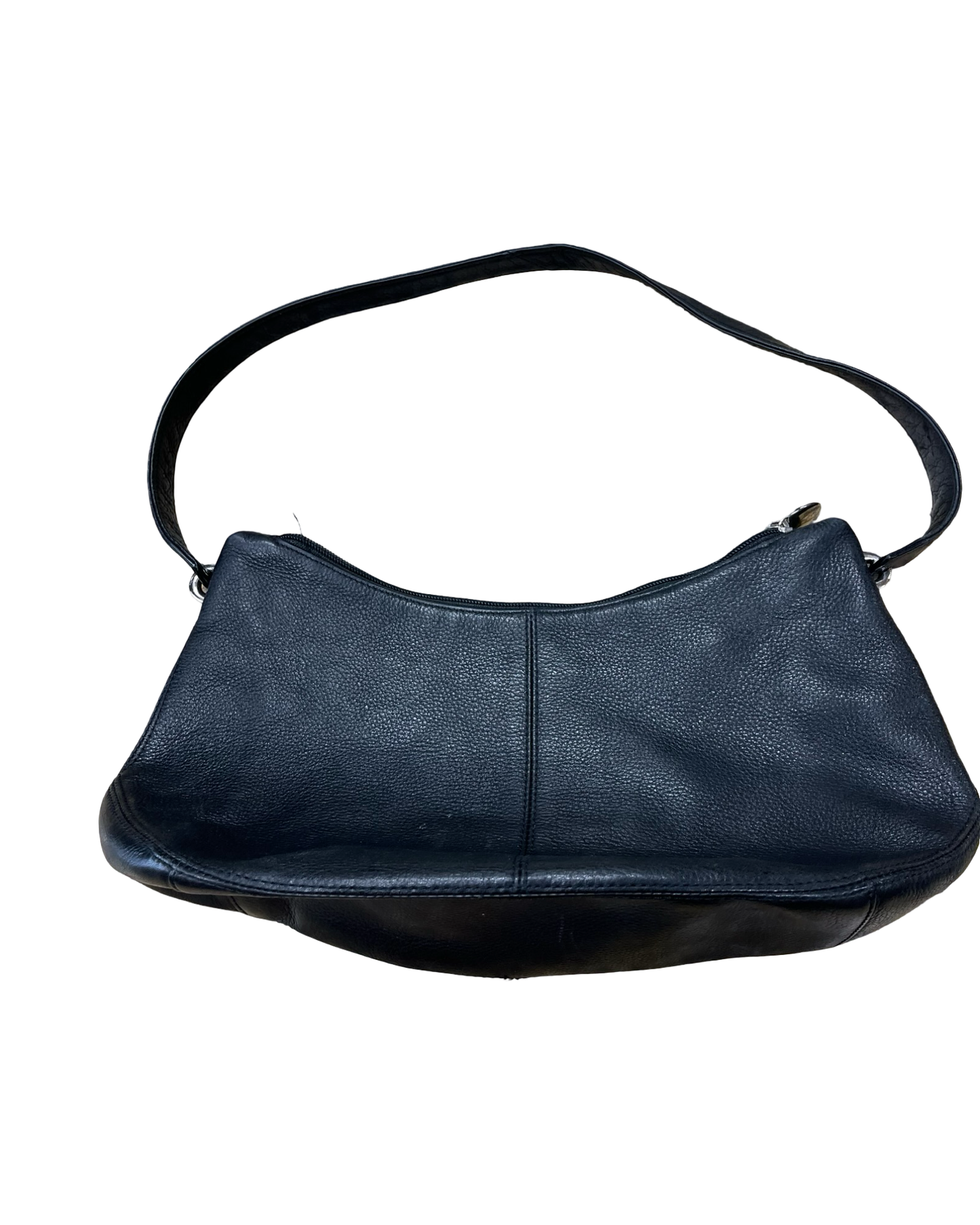 Handbag Leather By Clothes Mentor In Black, Size:Small