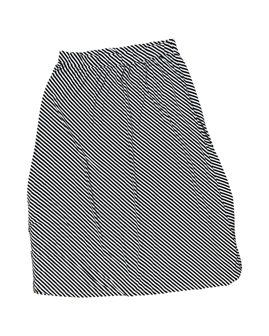 Skirt Maxi By Terra & Sky In Black & White, Size:1X