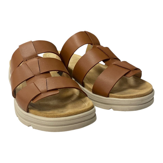 Sandals Flats By Easy Spirit In Brown, Size:8.5