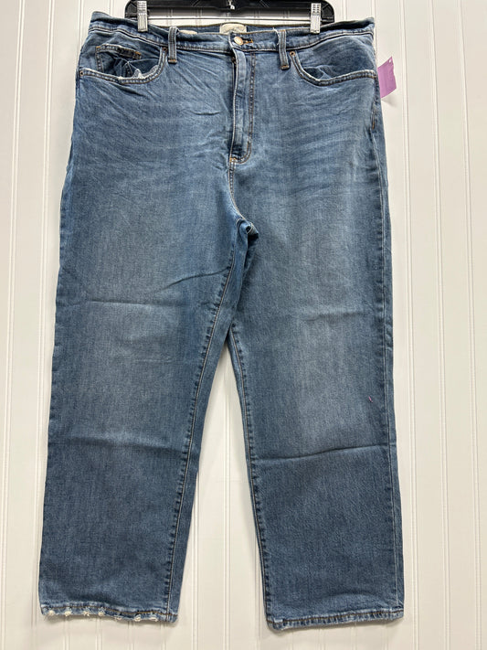 Jeans Straight By Universal Thread In Blue Denim, Size:18