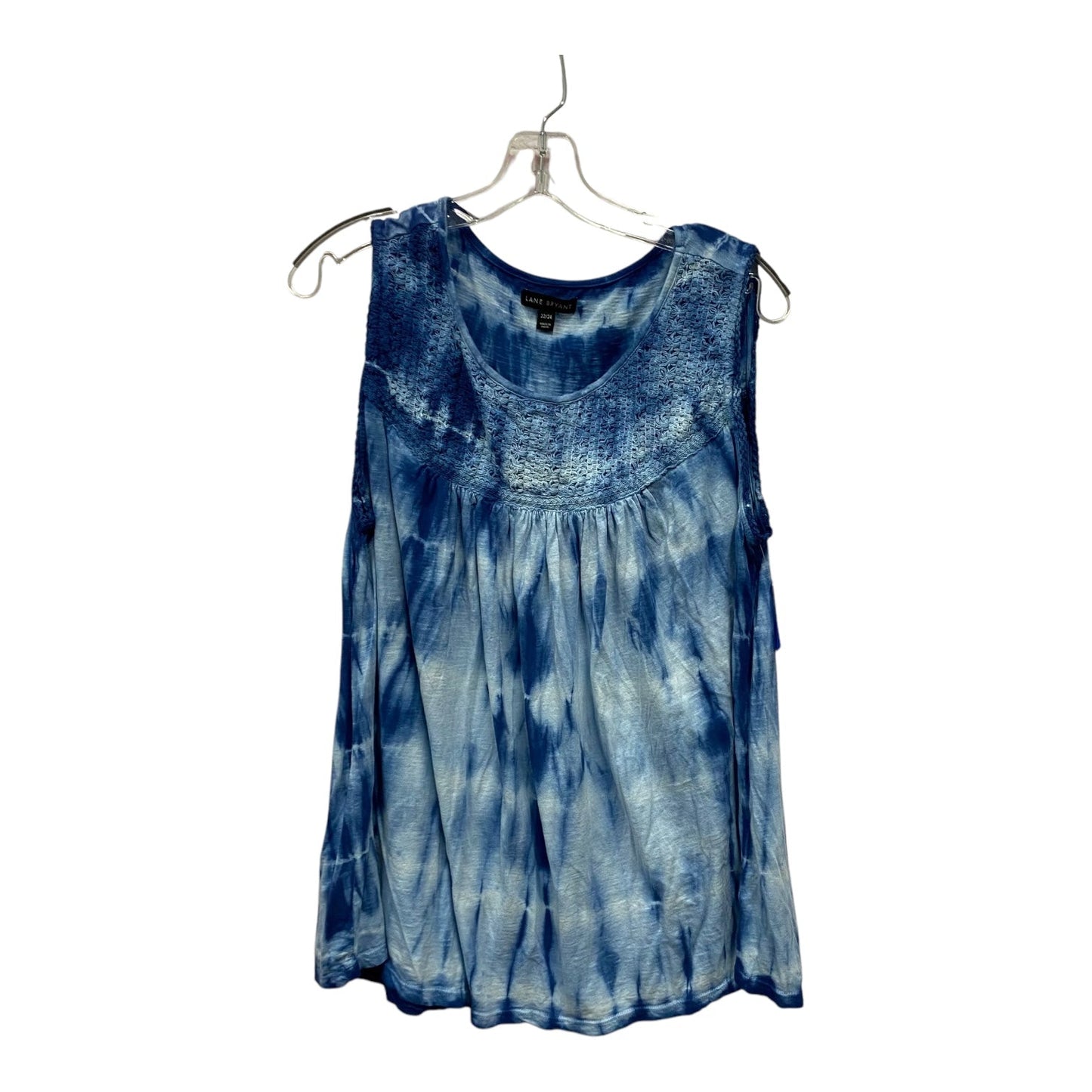 Top Sleeveless By Lane Bryant In Blue, Size:3X