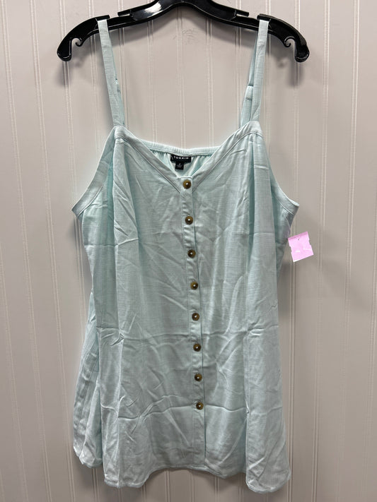 Top Sleeveless By Torrid In Teal, Size:2X