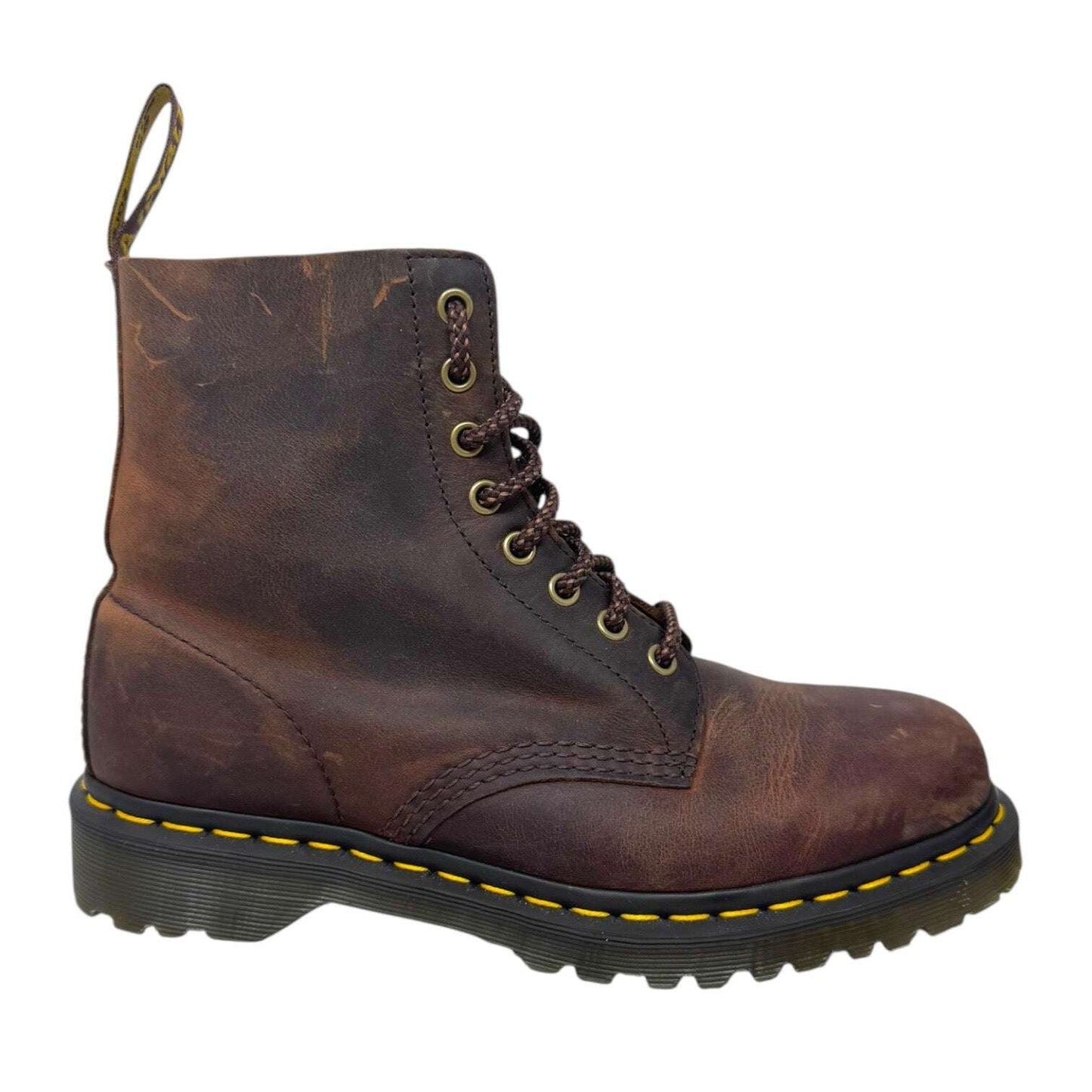 1460 Crazy Horse Combat Boots By Dr Martens In Brown, Size: 9