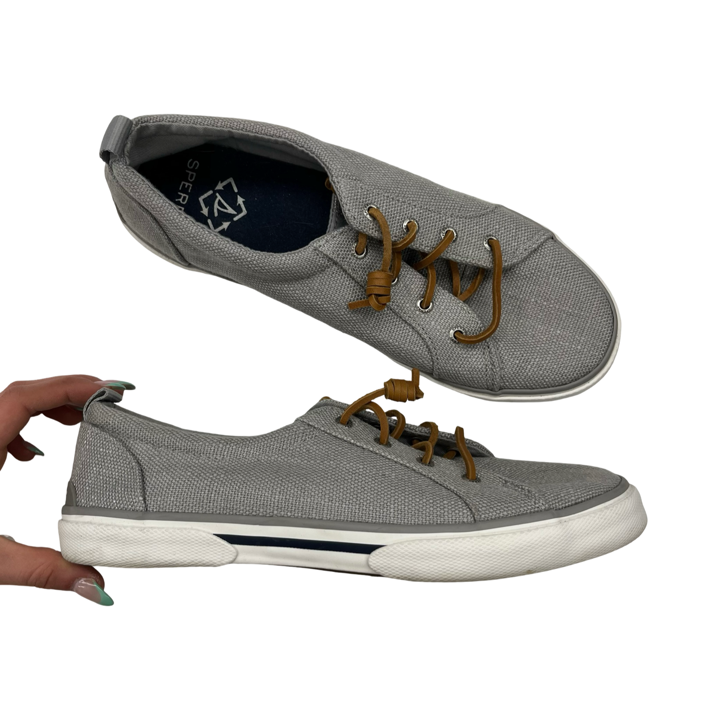 Shoes Sneakers By Sperry In Grey, Size:10
