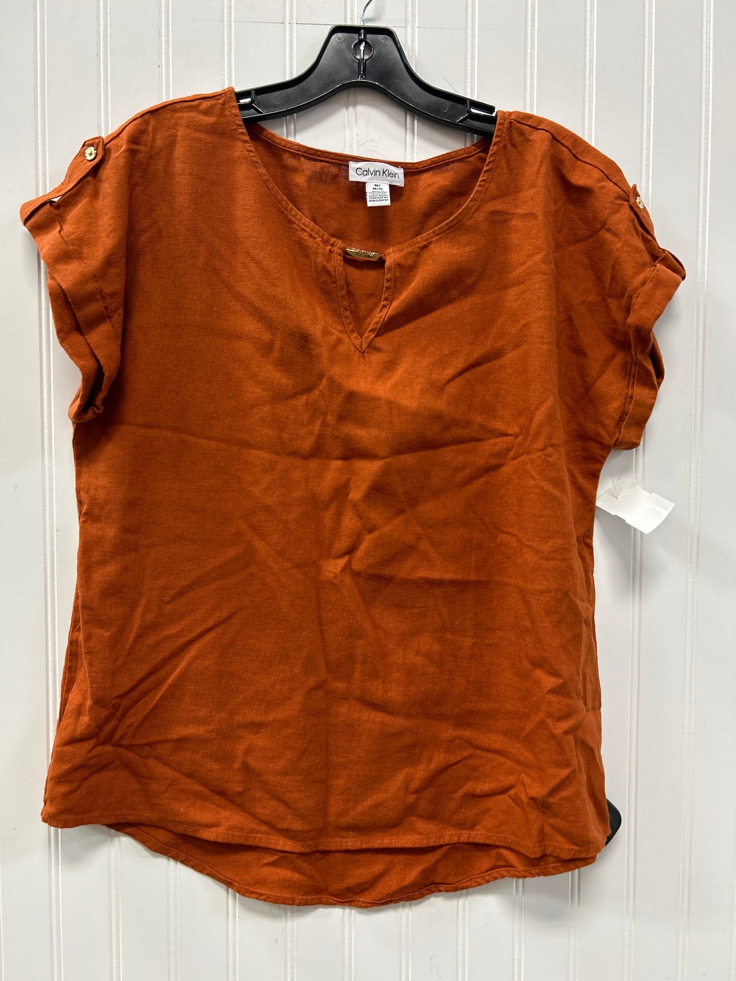 Pants Set 2Pc By Calvin Klein In Orange, Size:M