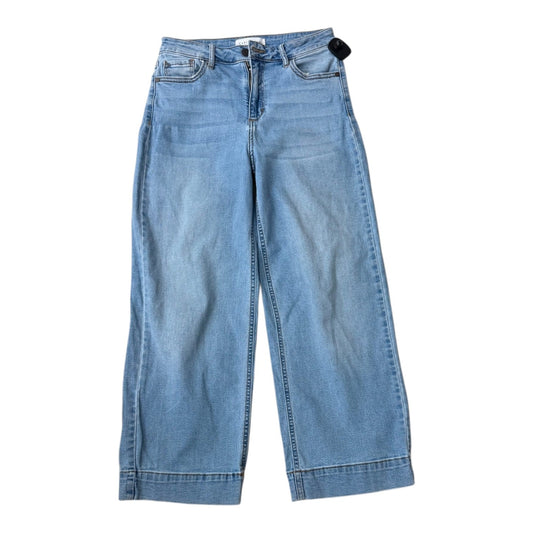 Jeans Wide Leg By Carly Jean In Blue Denim, Size:4