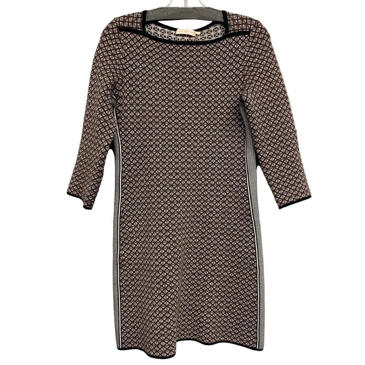 Dress Designer By Tory Burch In Brown & Cream, Size:S