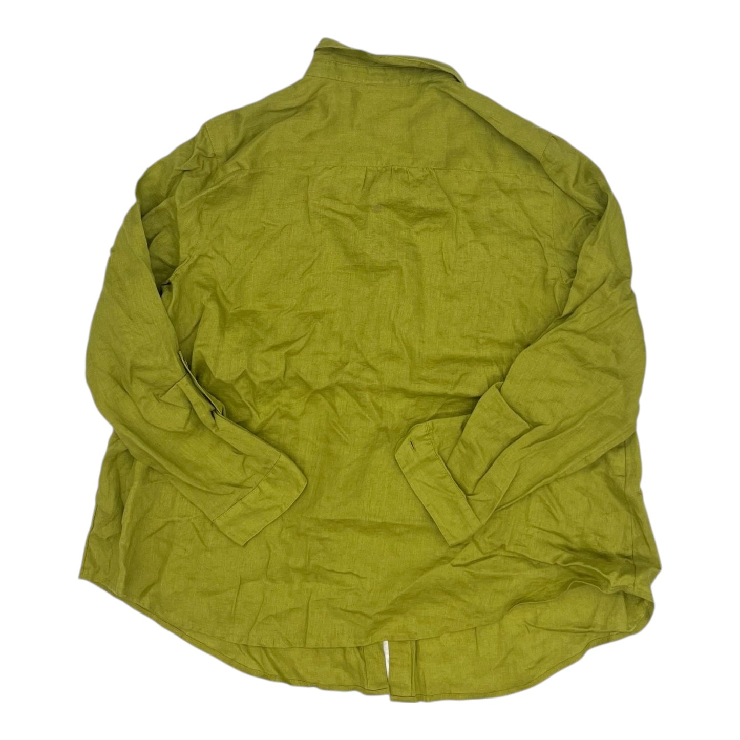 Blouse Ls By J. Jill In Green, Size:Lp