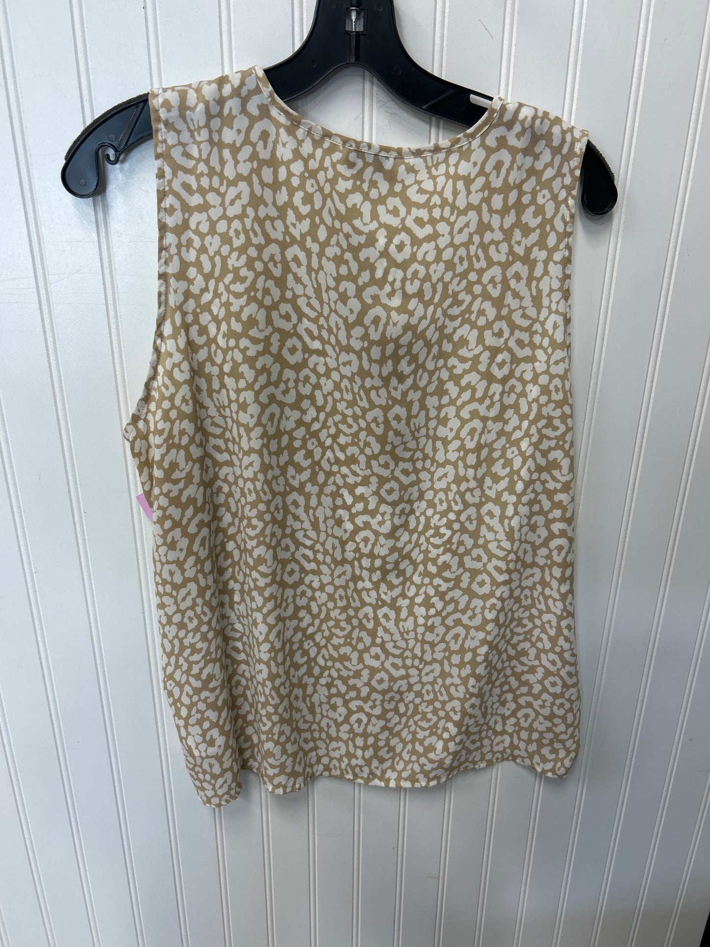 Top Sleeveless By J. Crew In Tan, Size:L