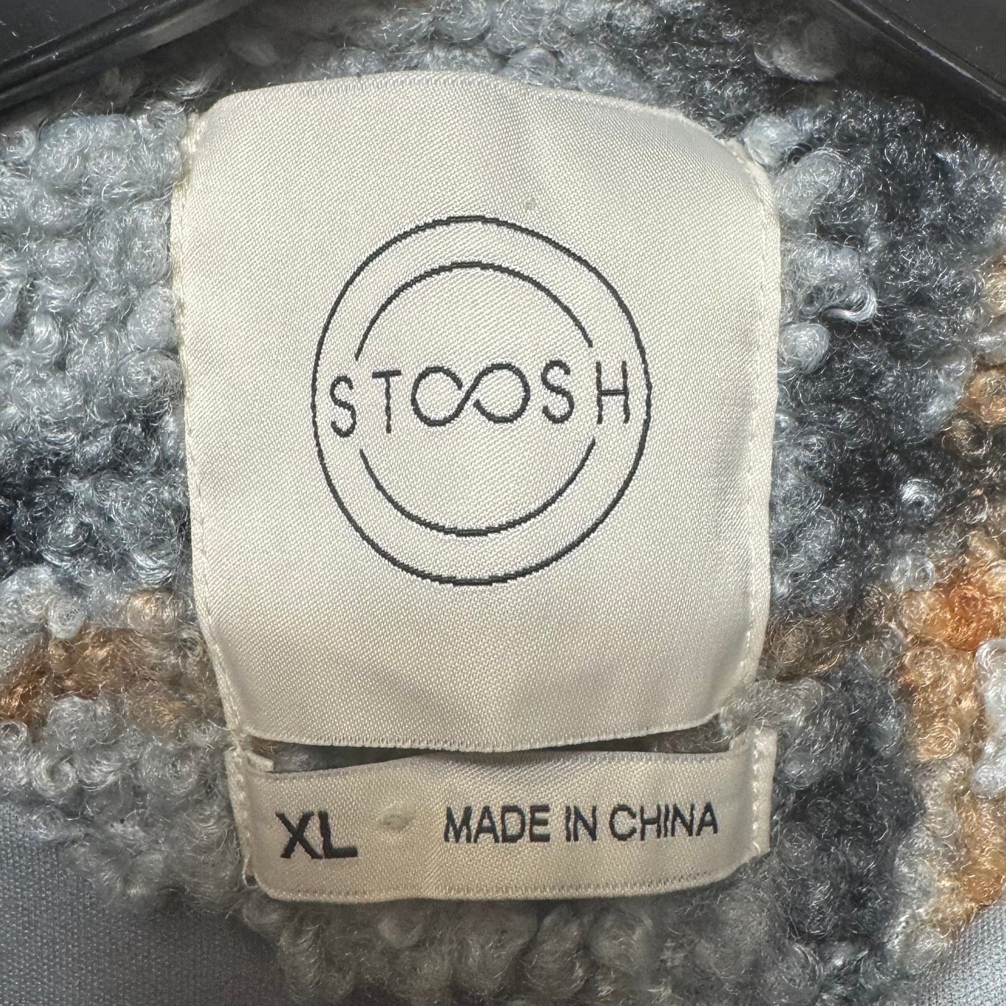 Jacket Faux Fur & Sherpa By Stoosh In Plaid Pattern, Size: Xl