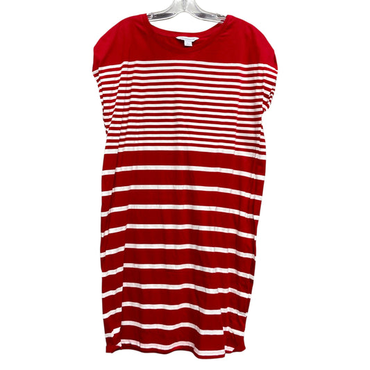 Dress Casual Short By Liz Claiborne In Red & White, Size:L