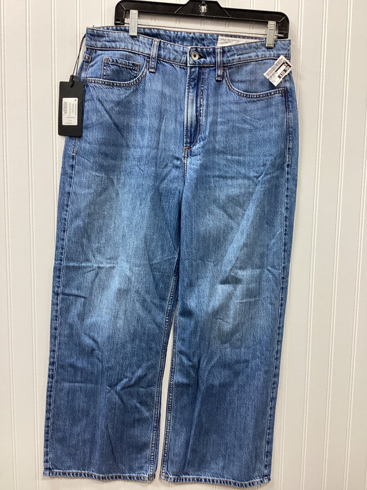 Jeans Wide Leg By Rag And Bone In Blue Denim, Size:6