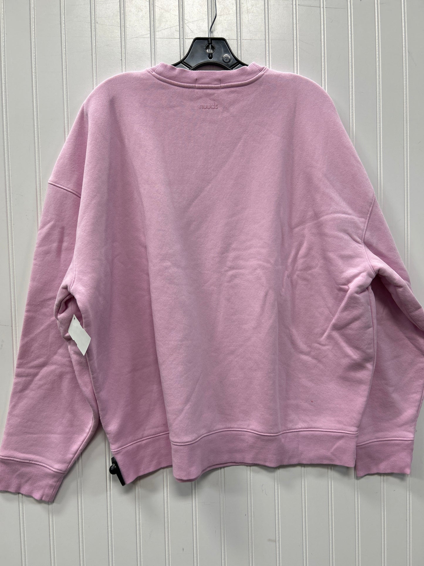 Sweatshirt Crewneck By Nuuds In Pink, Size:L