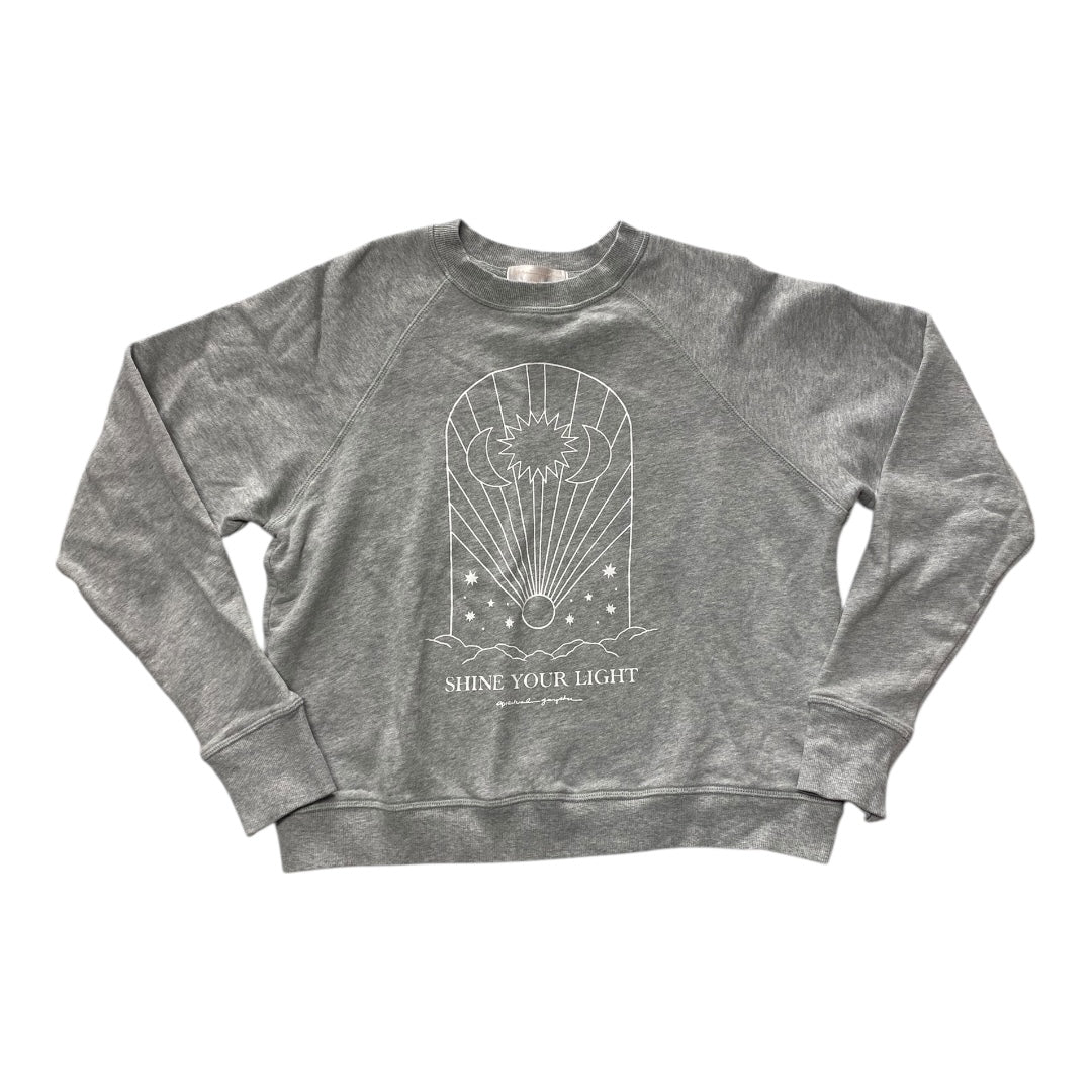 Sweatshirt Crewneck By Spiritual Gangster In Grey, Size:S