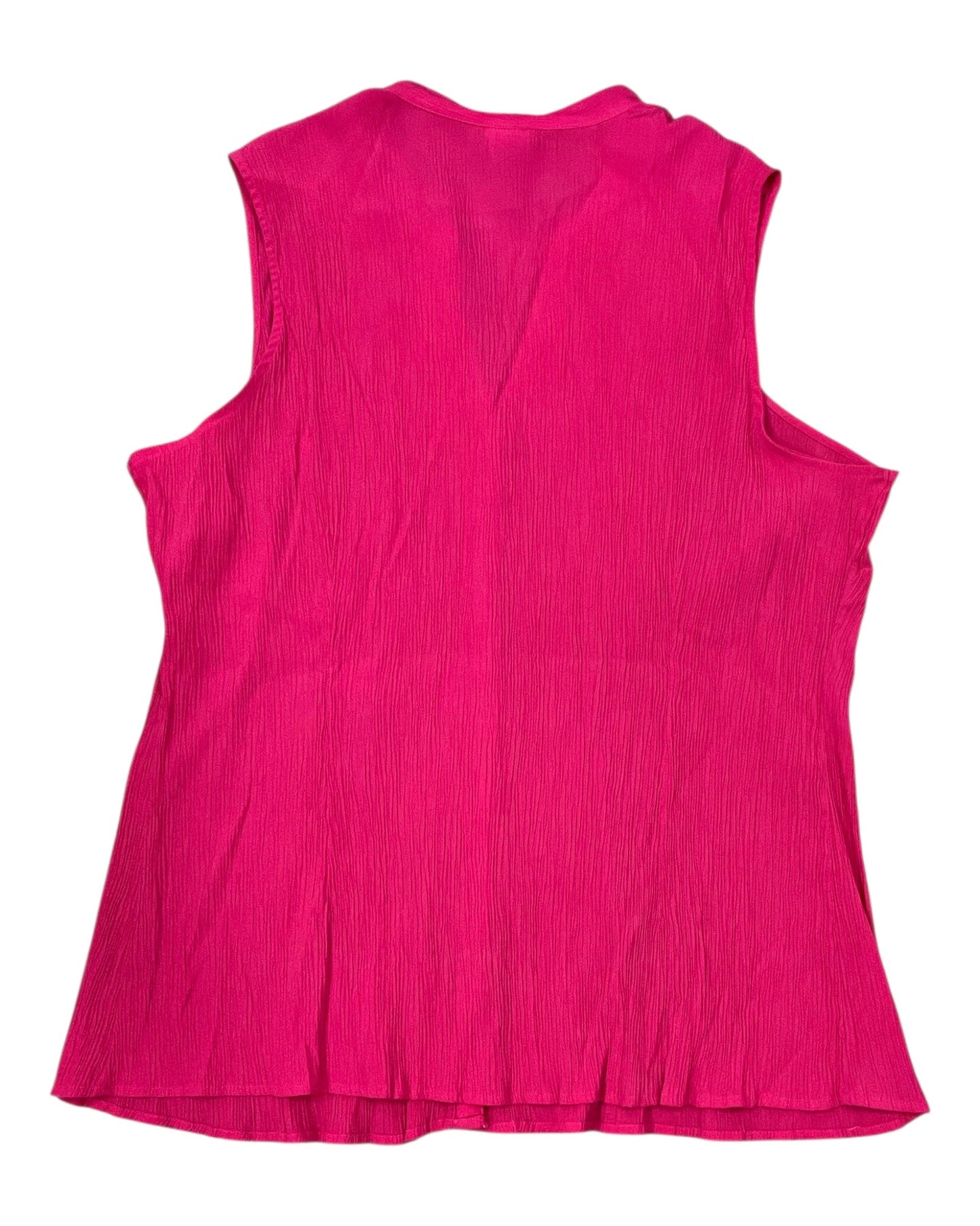 Blouse Sleeveless By Jaclyn Smith In Pink, Size:3X