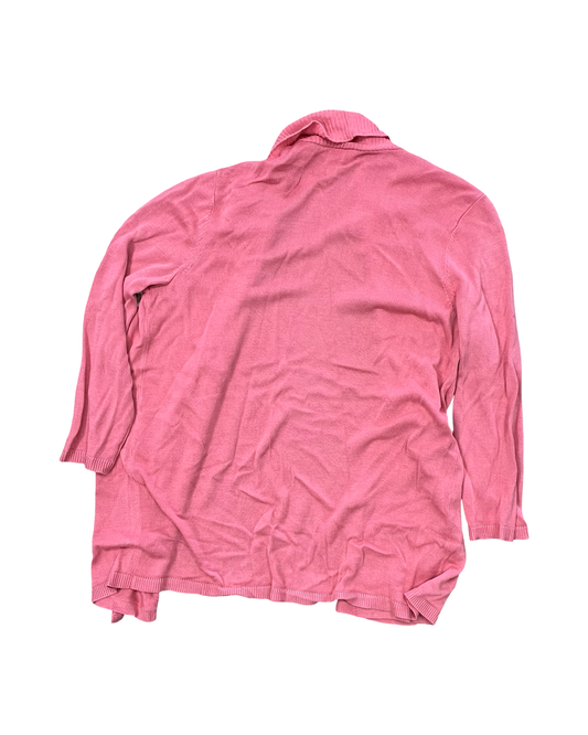 Cardigan By Loft In Pink, Size:L