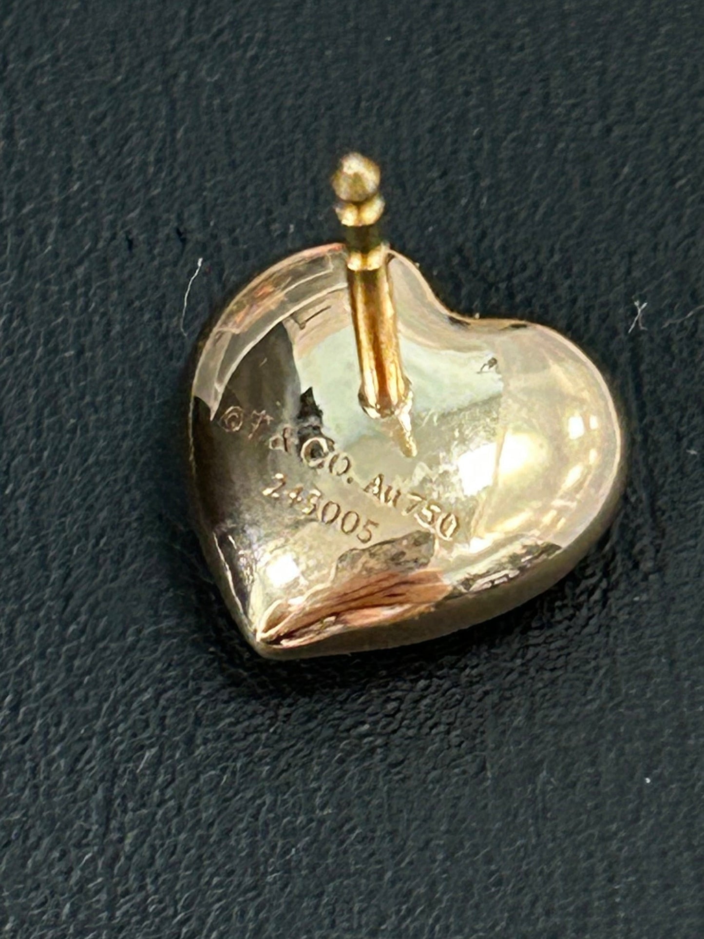 Tiffany & Company Full Heart 18K Luxury Designer Earrings