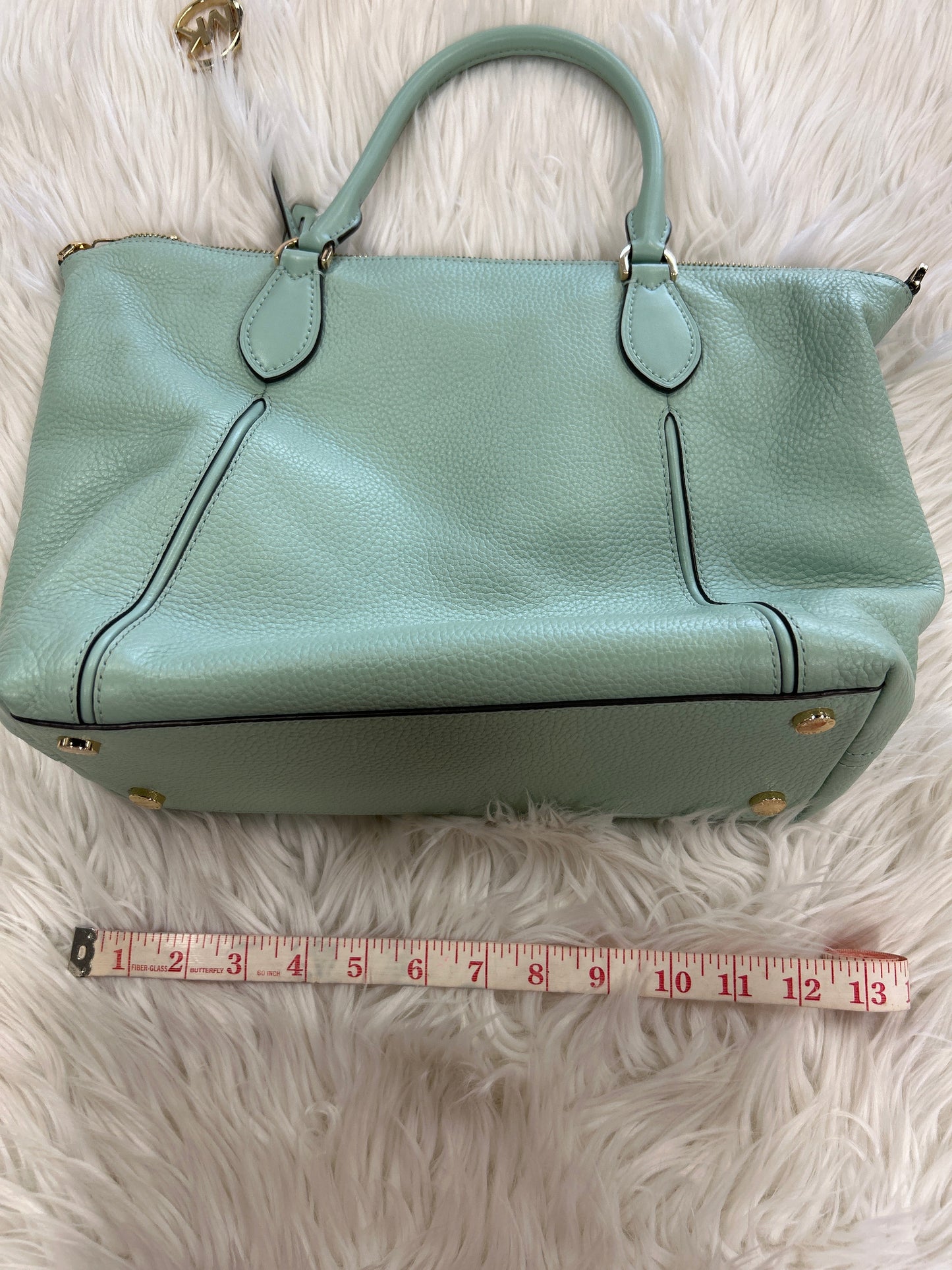 Handbag Designer By Michael Kors In Aqua, Size:Large
