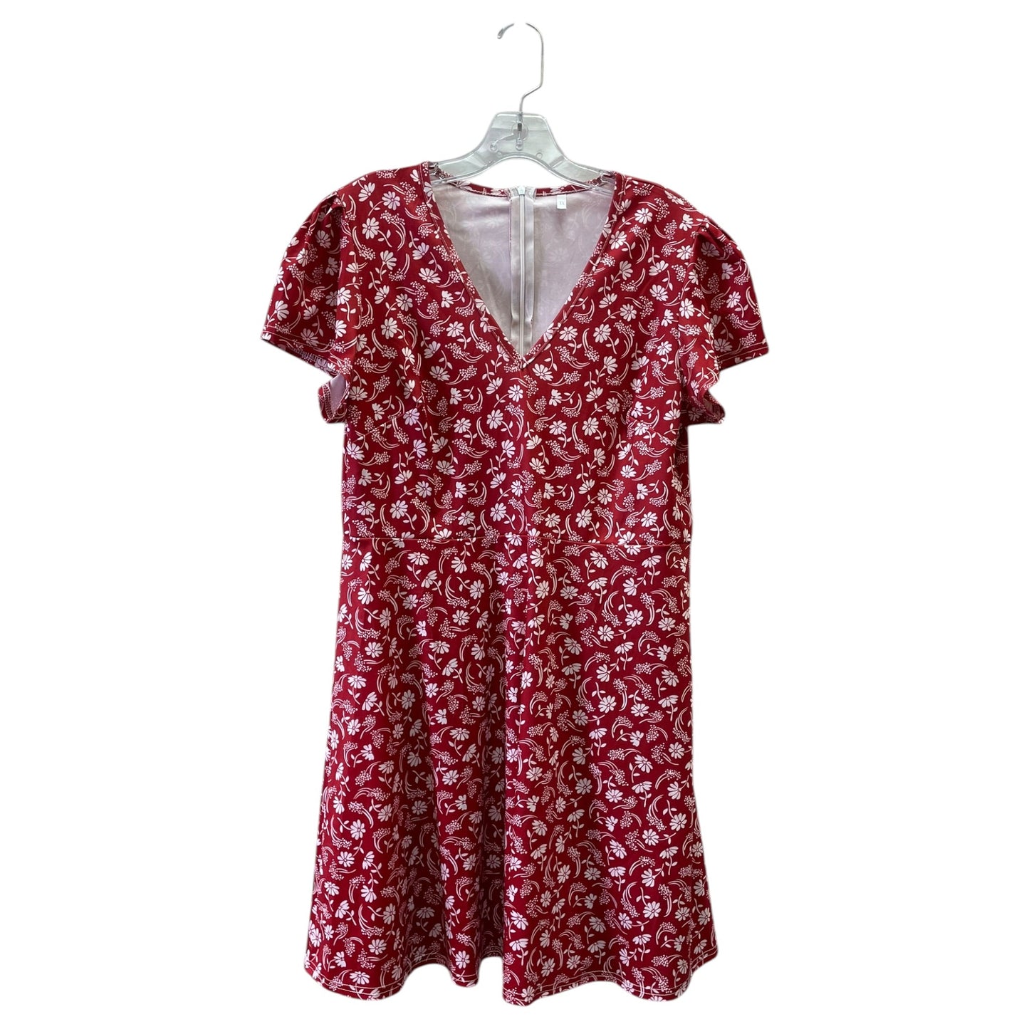 Dress Casual Short By  In Red & White, Size:Xl