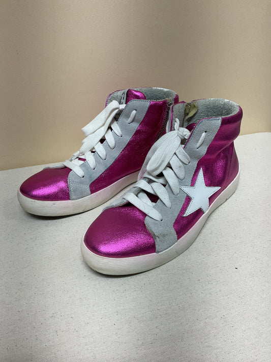 Shoes Sneakers By Cma In Pink & White, Size:38