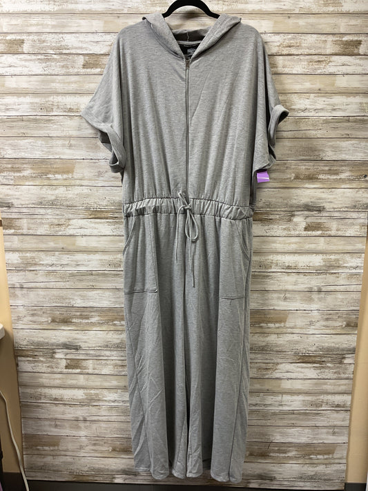 Jumpsuit By Ashley Stewart In Grey, Size:2X