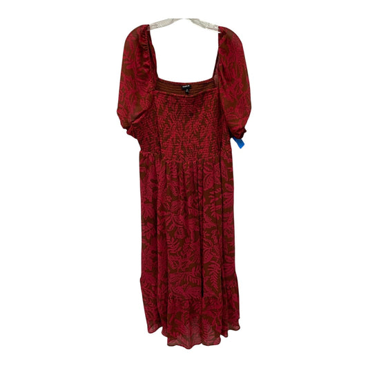 Dress Casual Midi By Torrid In Red, Size:2X